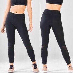 Fabletics Demi Lovato Black Lace Up Salar Leggings